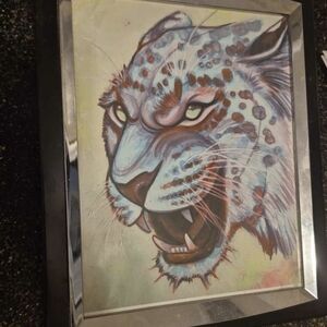 Framed Leopard Art Print